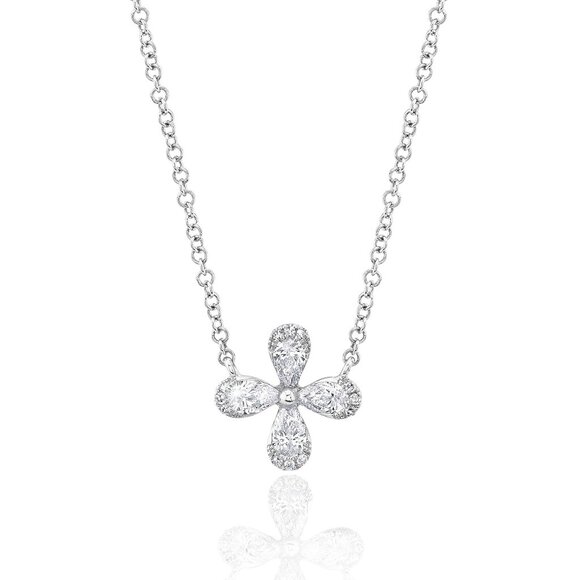 Shy Creation .37ctw Diamond Necklace - Picture 1 of 2